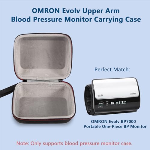 Omron Evolv Blood Pressure Monitor Hard Carrying Case for BP7000 HEM-7600T-BK Travel Storage Bag Black
Omron Evolv Bluet