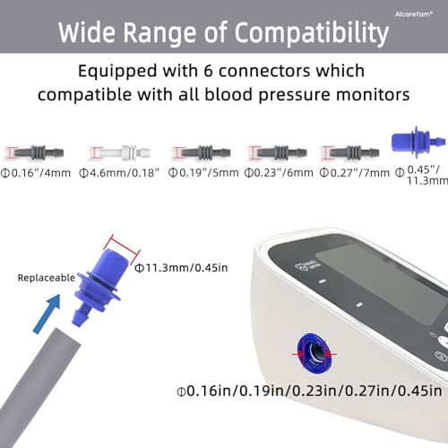 Extra Large Blood Pressure Cuff for Omron BP Monitor, Compatible with 9”-21” (22-54CM) Arms, Replacement for Adults wit