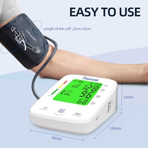 Berrcom Automatic Digital Upper Arm Blood Pressure Monitor for Home Use
| Berrcom Large LED Backlit Display Blood Press