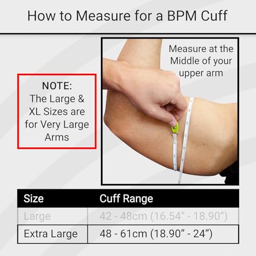 Extra Large Blood Pressure Cuff Replacement for Omron Series 5 & Most BP Monitors - Universal Cuff for Adults & Seniors